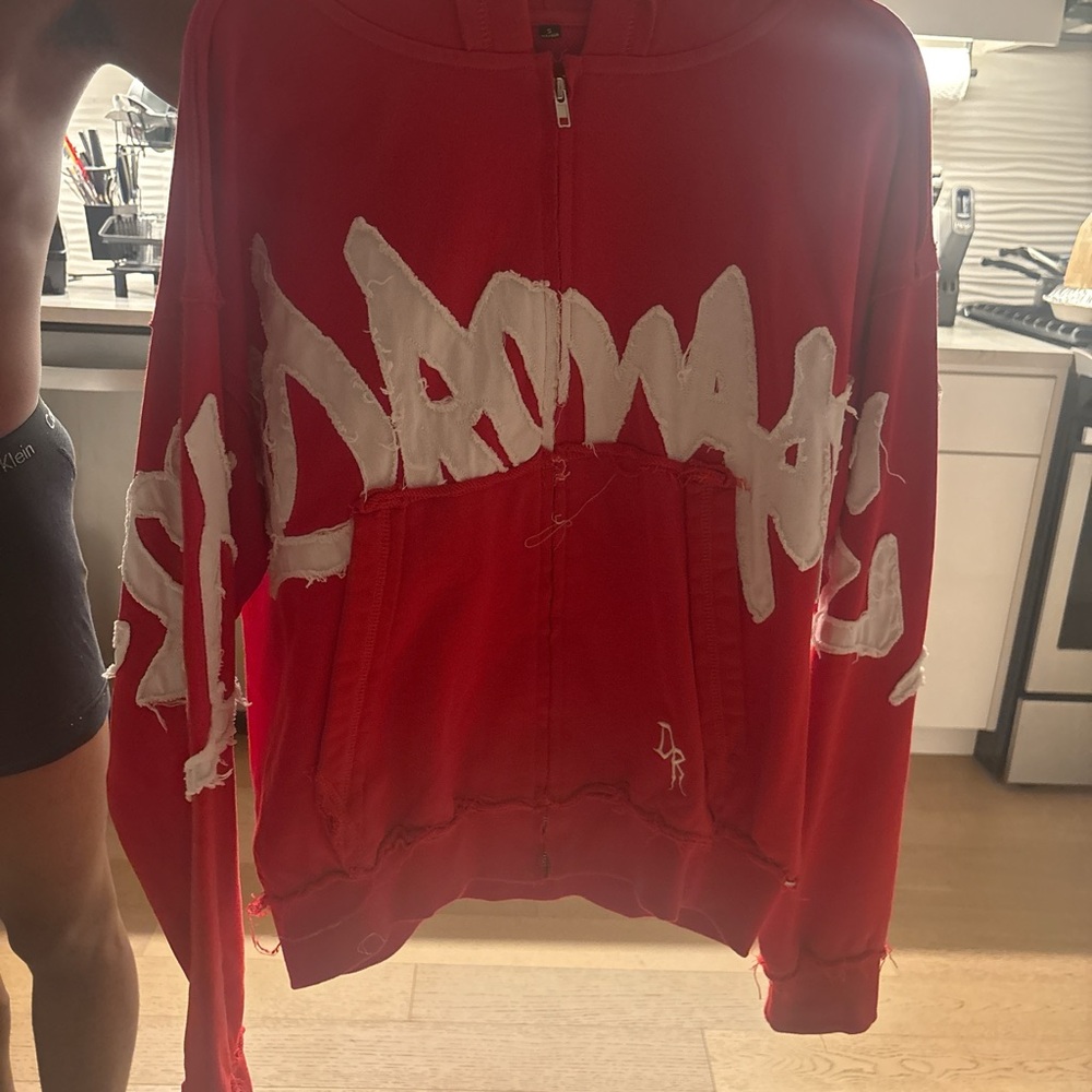 Red Graphic Hoodie